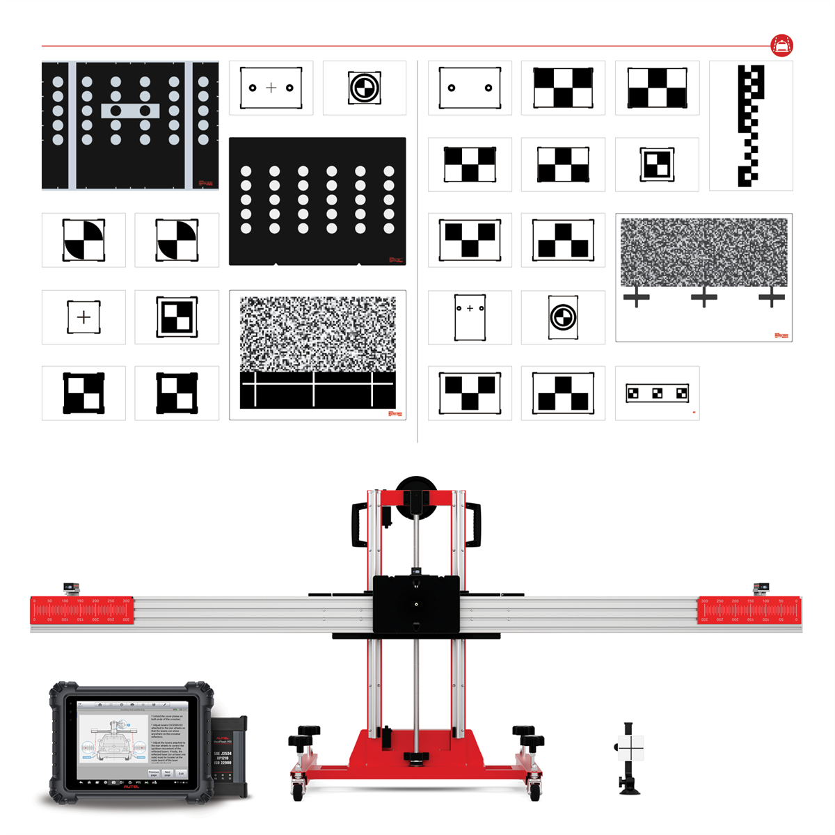 Autel-ADAS-LDW-2-0-T-LDW-calibration-Pk-incl-stand-frame_-MS909-targets-patterns-and-ADAS-software-AULLDW20T.png Autel ADAS LDW 2.0 T : LDW Calibration Pk incl Stand, Frame, MS909, Targets, Patterns and ADAS Software - Image 1