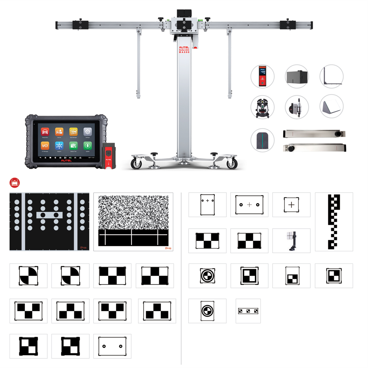 Autel-ADAS-LDW-calibration-system-with-MS906PRO-ADAS-table-package-MA600CORE2.png Autel MA600CORE2 | Mobile Lane Departure Warning ADAS Calibration System - Image 1