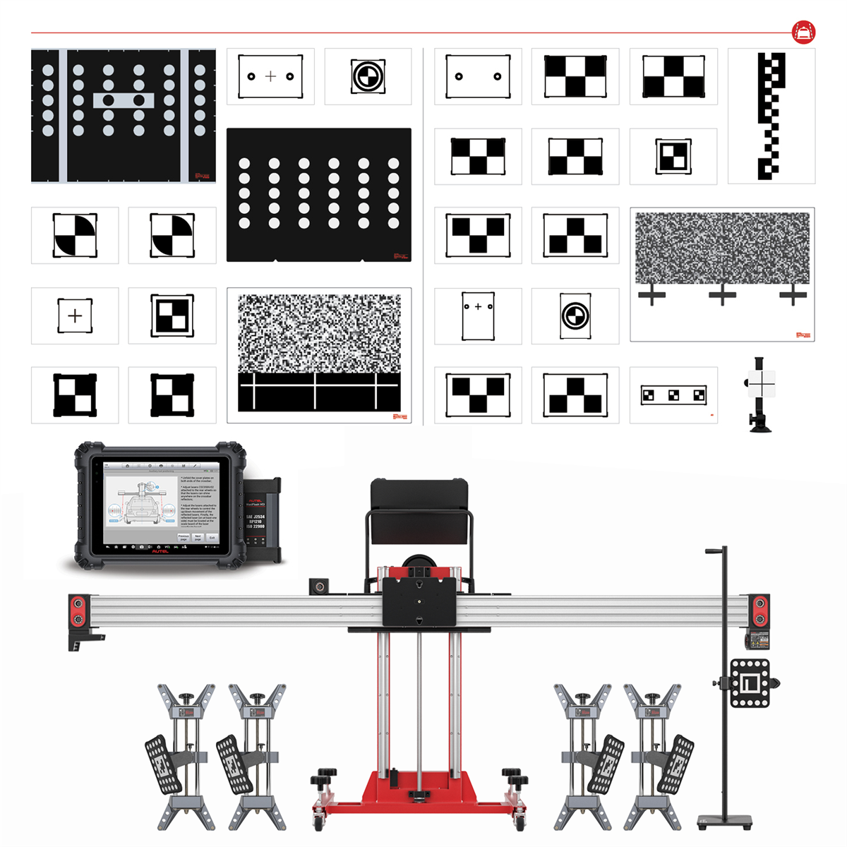 Autel-ADAS-lane-departure-warning-3-0-package-with-tablet-LDW30T.png Autel ADAS IA800-LDW 3.0T – LDW Calibration System with IA800 Optical Positioning & MS909 Tablet - Image 1