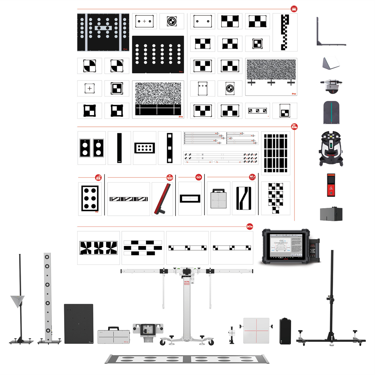 Autel-MA600-all-systems-2-0T-MA600-all-systems-frame-calibration-cmpnts-MS909-tablet-and-ADAS-upgrade-MAS20T.png Autel ADAS MA600 All Systems 2.0T – Portable All-Systems Calibration Package with MS909 Tablet - Image 1