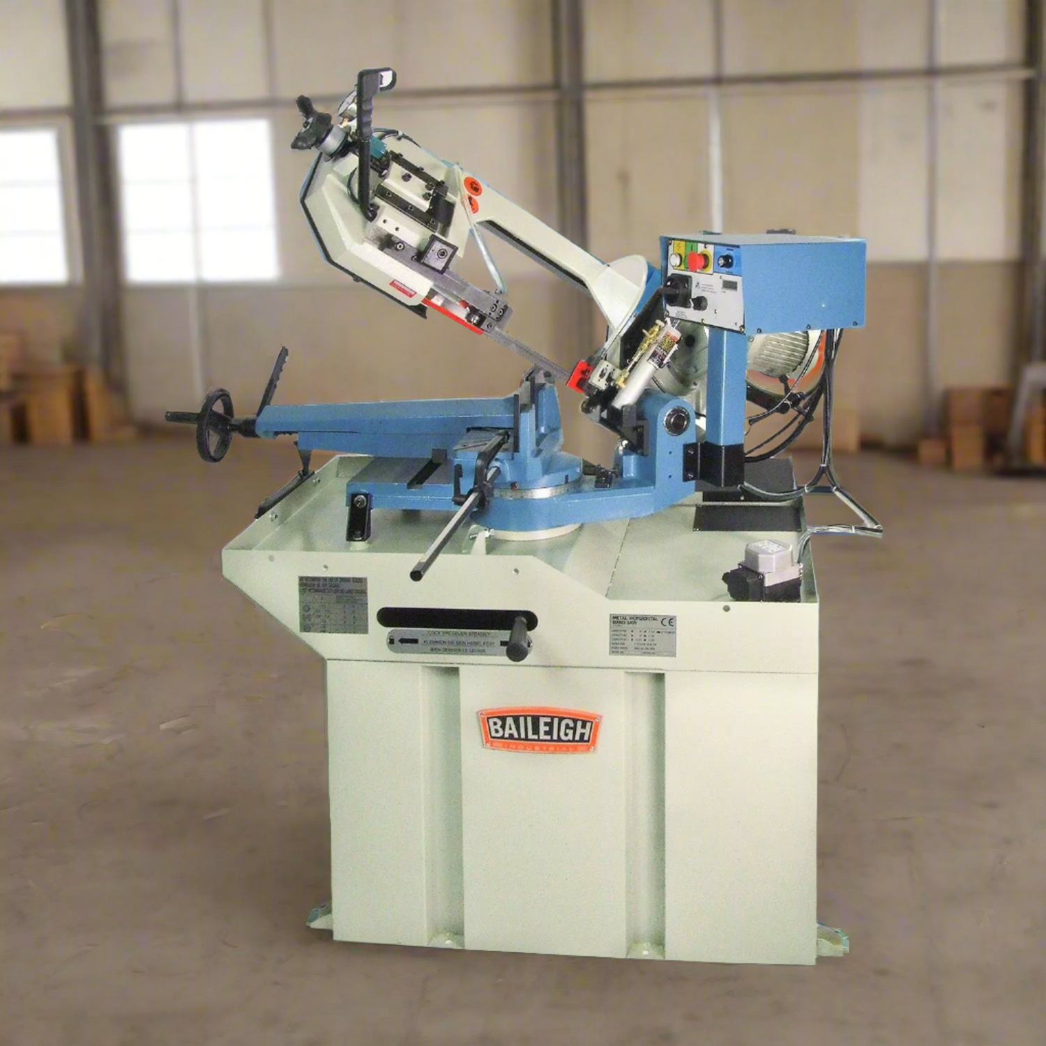 Baileigh-industrial-BS-260M-dual-mitering-gear-driven-BandSawBA9-1001432_2024-07-04T10_00_52.278Z.png Band Saw | Dual Miter | Baileigh Industrial BA9-1001432 - Image 1