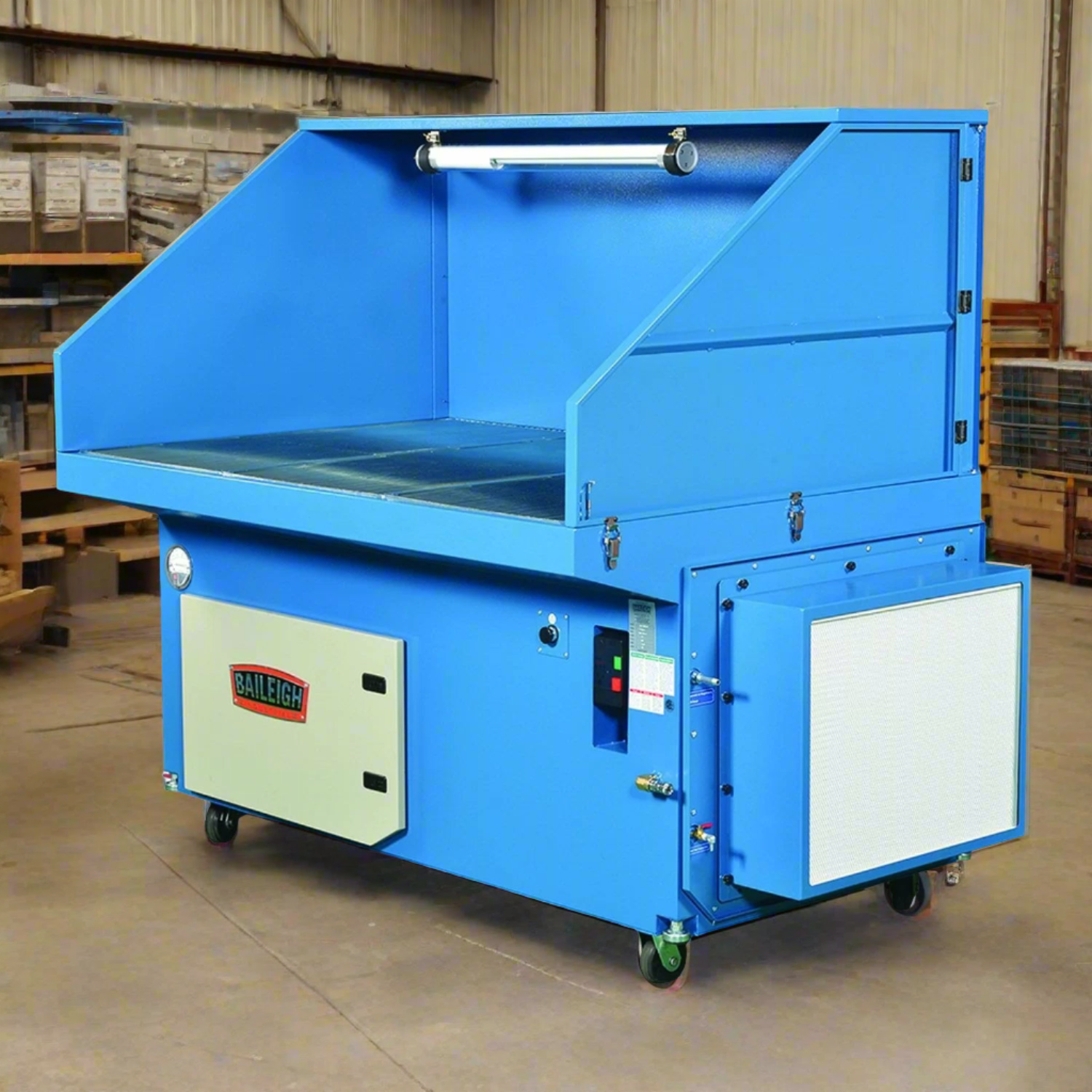 Baileigh-industrial-DDTM-8052-HD-80-x-52-heavy-duty-metal-downdraft-table-air-pulse-clean-w-HEPA-filter-BA9-1017590_2024-07-26T06_52_33.711Z.png Downdraft Table | Heavy Duty | 80" x 52" | Baileigh Industrial BA9-1017590 - Image 1