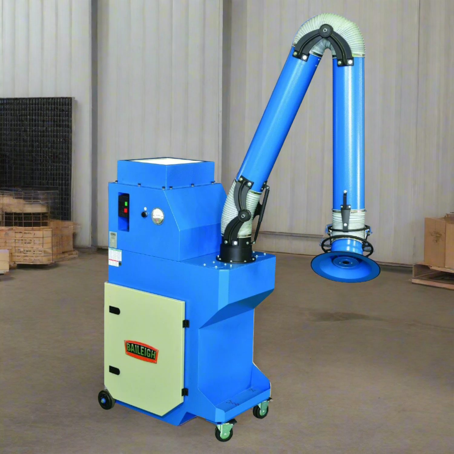 BaileighIndustrial-FE-1200-110V-1_2024-07-29T05_32_32.743Z.png Fume Extractor | Portable | Heavy Duty | Baileigh Industrial BA9-1017592 - Image 1