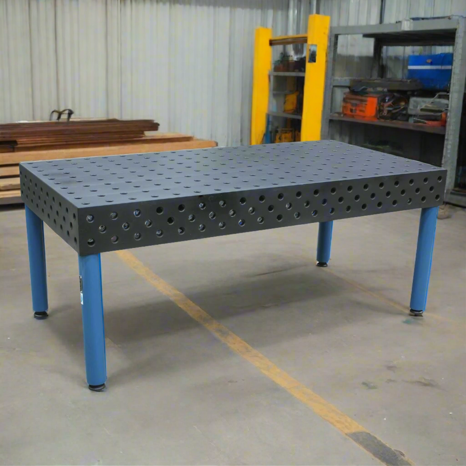 BaileighIndustrial-WJT-7839-HD-78-x-39-heavy-duty-3D-steel-welding-table-with-5-fixturing-surfaces-BA9-1010426_2024-07-29T06_03_29.338Z.png Welding Jig Table | 78" x 39" | Baileigh Industrial BA9-1010426 - Image 1