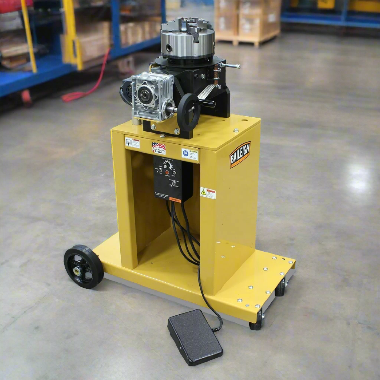 BaileighIndustrial-WP-1800F-welding-positioner-8-3-jaw-chuck-with-2-3-8-through-hole-cart-mounted-BA9-WP1800F_2024-07-29T07_58_50.406Z.png Welding Positioner | 0 to 6 RPM | Baileigh Industrial BA9-WP1800F - Image 1
