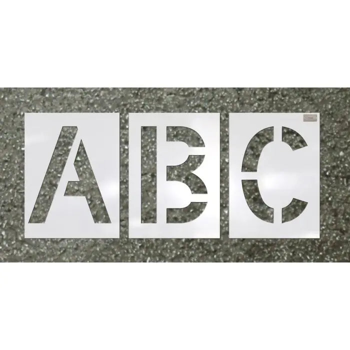 C-H-hanson-stencil-set-letter-24-X-12-LDPE-highway-38Pcs-70455.jpg Stencil Set | Letter 24'' X 12'' | LDPE Highway | 38Pcs. | C.H Hanson 70455 - Image 1
