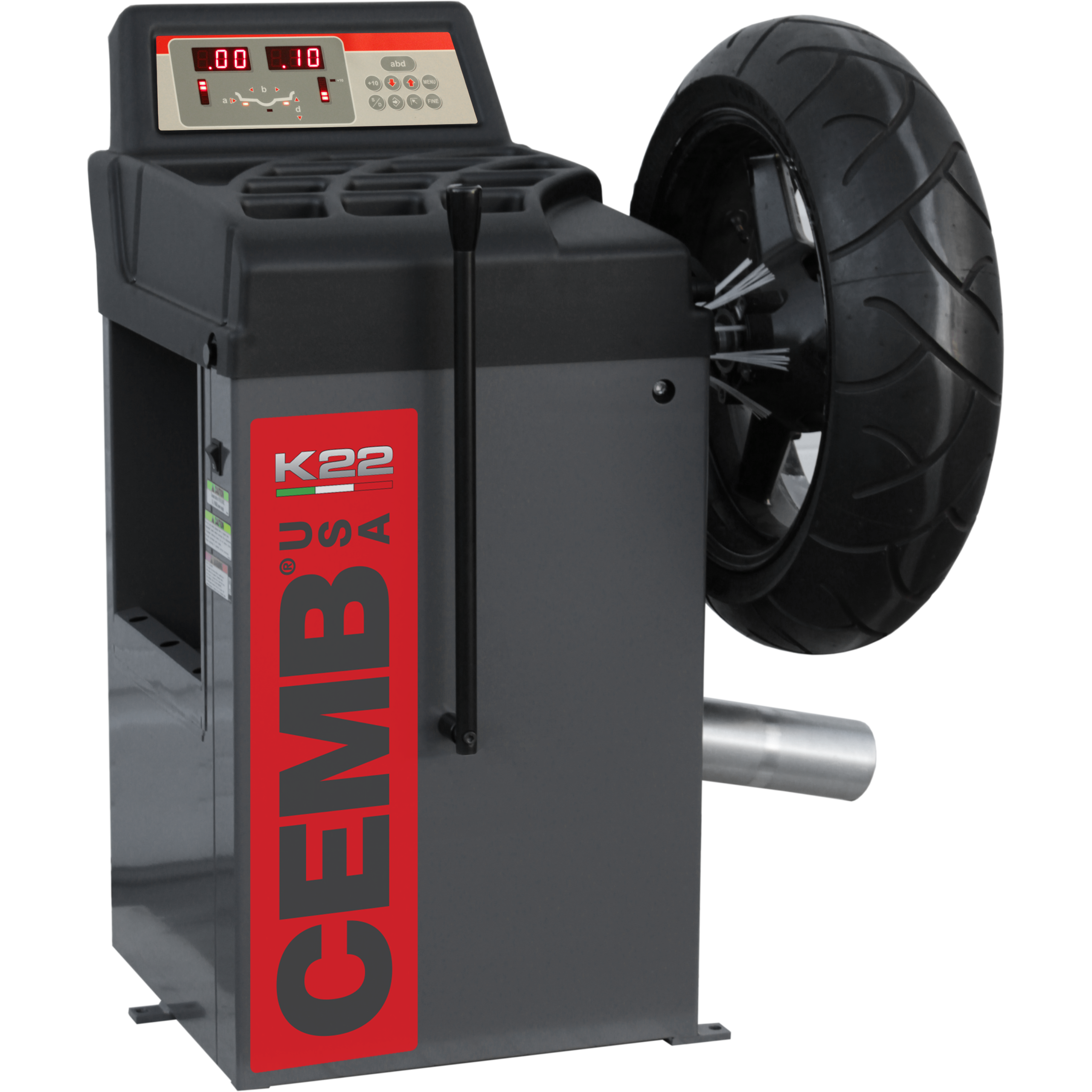 CEMB-20-rim-width-28-tire-diameter-motorcycle-wheel-balancer-K22.png Motorcycle Wheel Balancer | 20'' Rim Width | 28'' Tire Dia. | CEMB K22 - Image 1