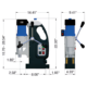 Magnetic Drill | 4-1/16" dia. | Portable | Reversible |CS Unitec - Image 4