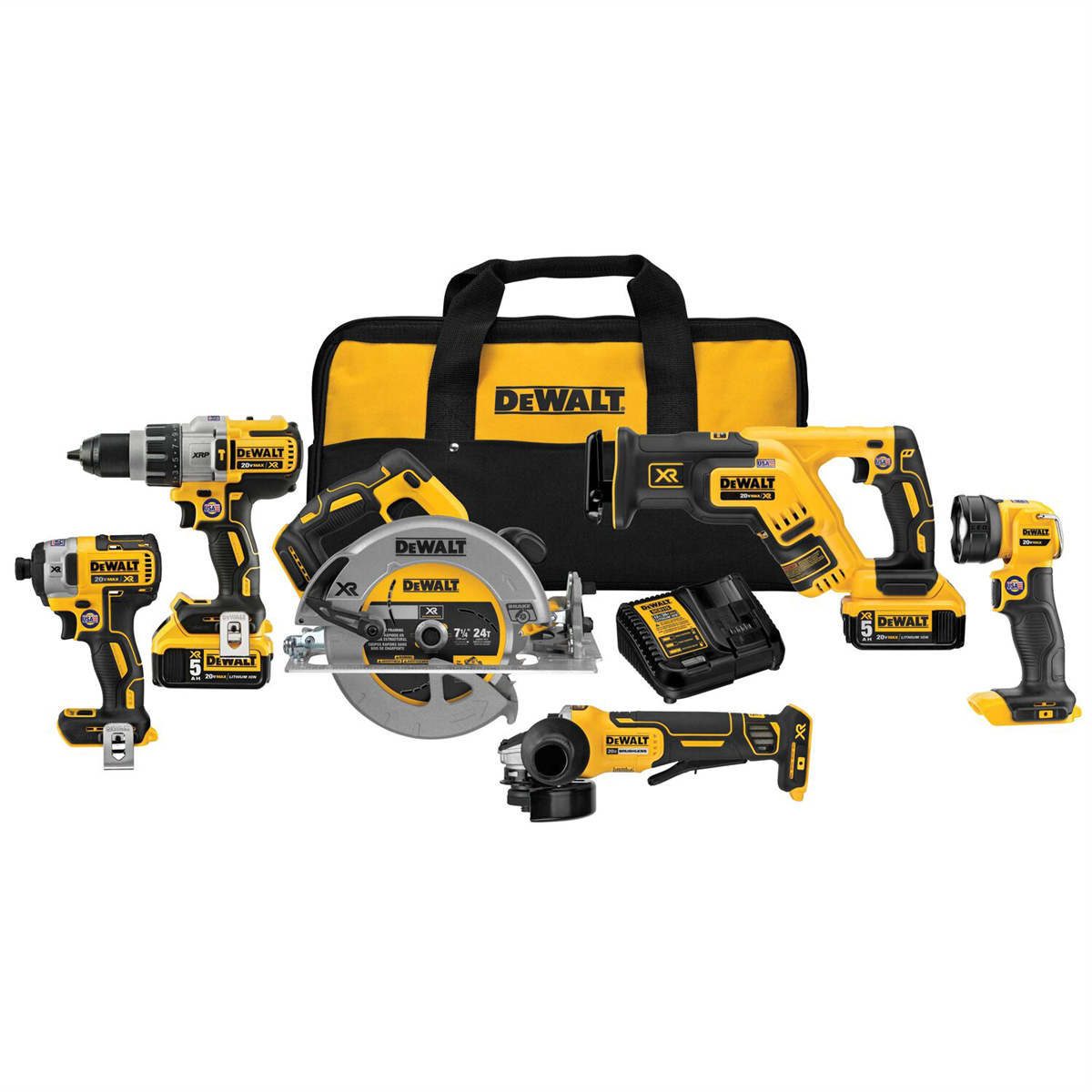 DeWalt-20V-MAX-XR-LI-ION-6-tool-combo-kit-DWTDCK695P2.png DeWalt 20V MAX XR LI-ION 6 Tool Combo Kit DWTDCK695P2 - Image 1