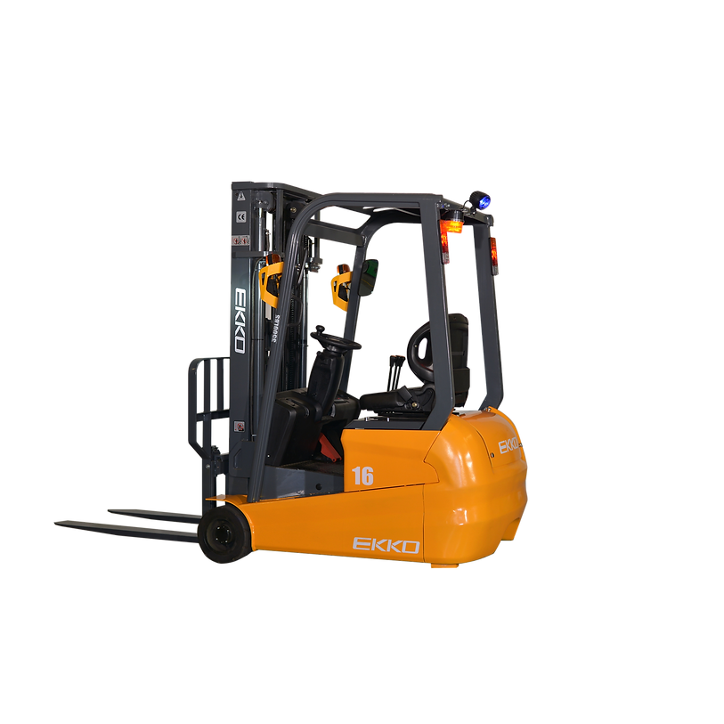 EKKO-3-wheel-electric-forklift-3500lbs-177-lift-EK16A-177.png 3-Wheel Electric Forklift | 3500 lbs | 177"Lift | EKKO EK16A-177 - Image 1