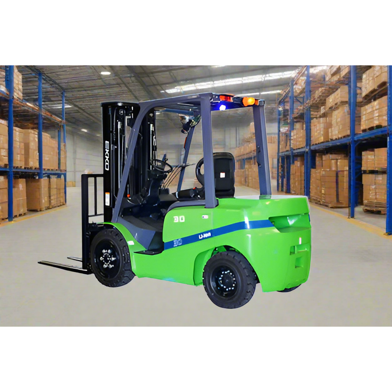 EKKO-4-wheel-electric-forklift-6000lbs-capacity-raised-height-185-EK30GT-LI.png 4 Wheel Electric Forklift | 6000 lbs Capacity | Raised Height 185'' | EKKO EK30GT-LI - Image 1