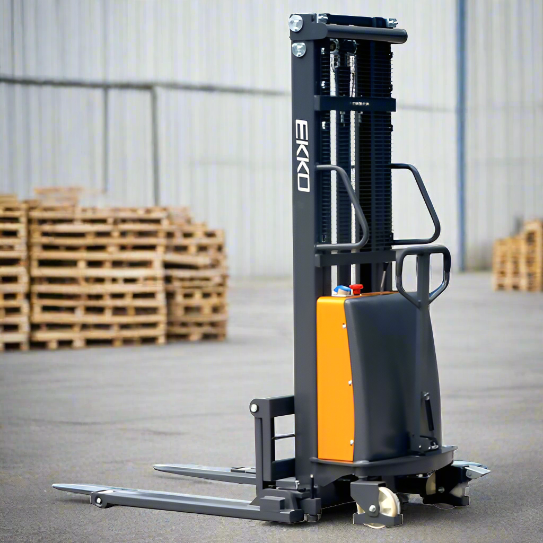 EKKO-EA15B-semi-electric-straddle-stacker-3300-lbs-capacity-119-height_2024-06-03T05_39_00.520Z.png Semi-Electric Straddle Stacker | 3300 lbs Capacity | Lift Height 119.4'' | EKKO EA15B - Image 1