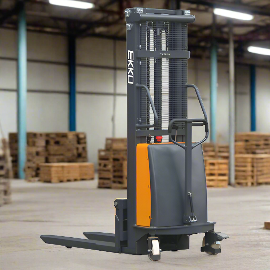 EKKO-EA15C-semi-electric-fork-overp-stacker-3300-lbs_2024-06-03T05_39_51.520Z.png Semi-Electric Fork-Over Stacker | 3300 lbs Capacity | Lift Height 119.3'' | EKKO EA15C - Image 1