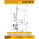 Electric Straddle Stacker | 2640 lbs Capacity | Lift Height 138'' | EKKO EB12E-138 - Image 2