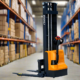 Electric Straddle Stacker | 2640 lbs Capacity | Lift Height 138'' | EKKO EB12E-138