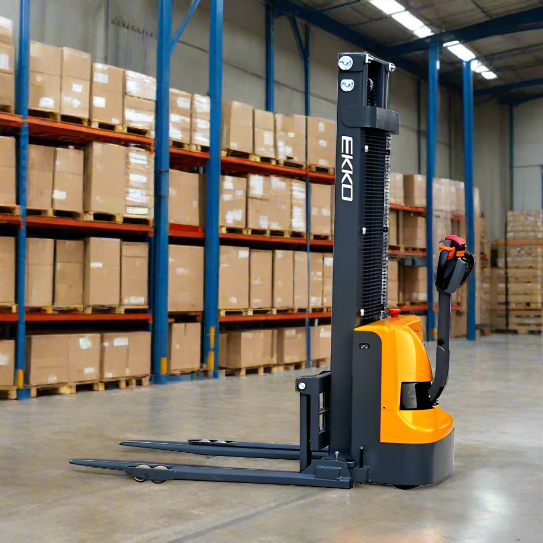 EKKO-EB12EA-electric-straddle-stacker-3000-lbs-capacity-145_2024-06-11T20_00_04.274Z.png Electric Straddle Stacker | 3000 lbs Capacity | Lift Height 145.67'' | EKKO EB12EA - Image 1