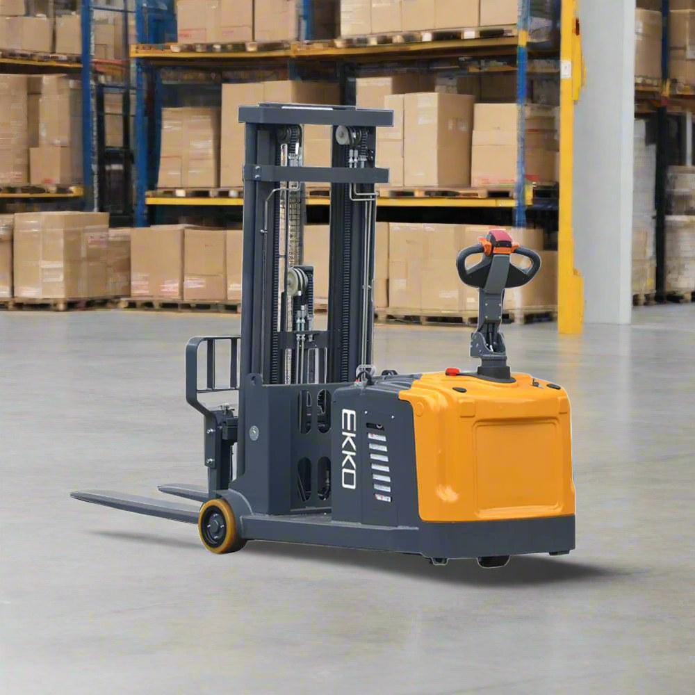 EKKO-EK13S-17-electric-straddle-stacker-counterbalanced-2860-lbs-capacity-177-height-01_2024-06-11T16_03_41.483Z.png Electric Counterbalanced Walkie Stacker | 2860 lbs. | Lift Height 177''| EKKO EK13S-177 - Image 1