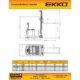 Electric Counterbalanced Walkie Stacker | 3300 lbs. Capacity |Lifting Height 118''| EKKO EK14 - Image 2