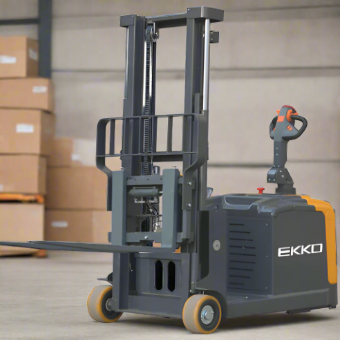 EKKO-EK14S-130-electric-counterbalanced-walkie-stacker3300-lbs-130-side-shift-01_2024-06-11T16_14_04.008Z.png Electric Counterbalanced Walkie Stacker | 3300 lbs. | Lifting 130''| EKKO EK14S-130 - Image 1