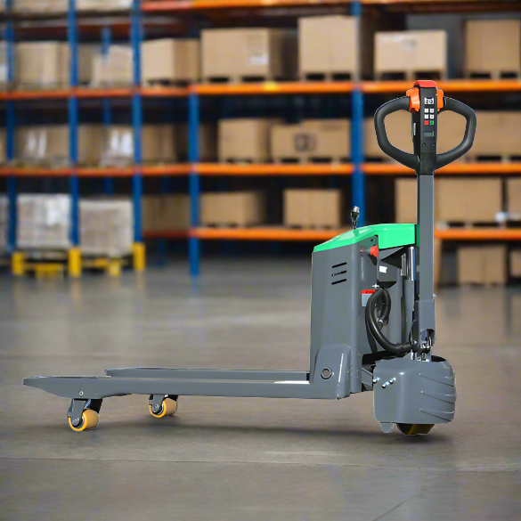 EKKO-EP20JLI-Full-electric-pallet-jack-4400-lbs-capacity-with-pinPad_2024-06-11T18_16_36.230Z.png Electric Pallet Jack | Lithium Iron | 4400 lbs Capacity | EKKO EP20JLI - Image 1