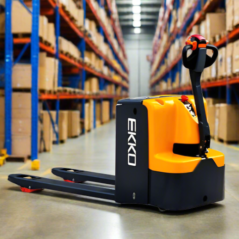 EKKO-EP25E-walkie-pallet-jack-5500-lbs-capacity_2024-06-12T15_57_11.423Z.png Pallet Jack | Electric Rider | 5500 lbs Capacity | EKKO EP25E - Image 1