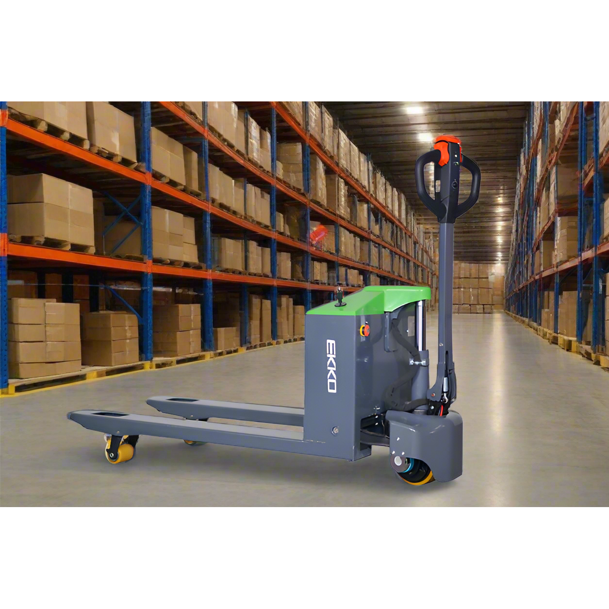 EKKO-full-electric-pallet-jack-3300lb-capacity-W-pinPad-EP15JLI_98b050a7-75d2-46ef-8359-7ae168bdd735.png Pallet Jack | Full Electric| 3300 lbs Capacity | EKKO EP15JLI - Image 1