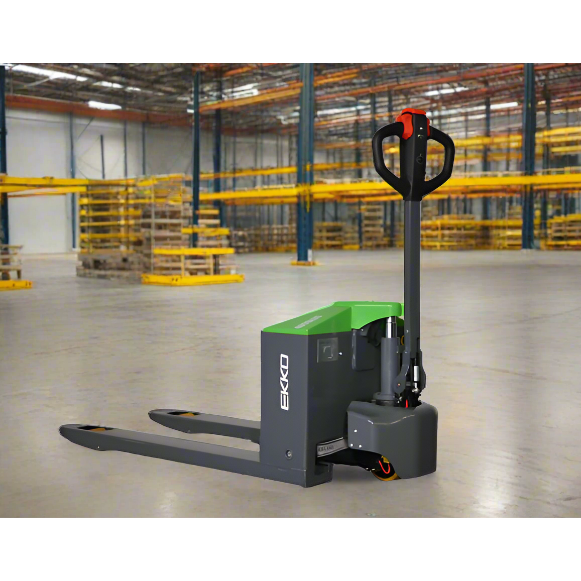 EKKO-lithium-walkie-pallet-jack-4000lb-capacity-EP18JLIC_7bccd17d-841f-47b8-b2d5-671c8e3b31ef.png Electric Pallet Jack | Lithium Iron |4000 lbs Capacity | EKKO EP18JLIC - Image 1