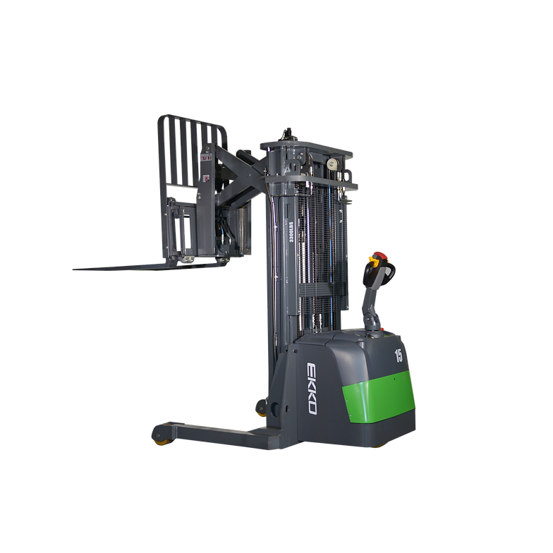 EKKO-lithium-walkie-reach-truck-3300-lb-cap-177-height-ER15-177LI.png Lithium Walkie Reach Truck | 3300 lbs | 177" Height | EKKO ER15-177LI - Image 1