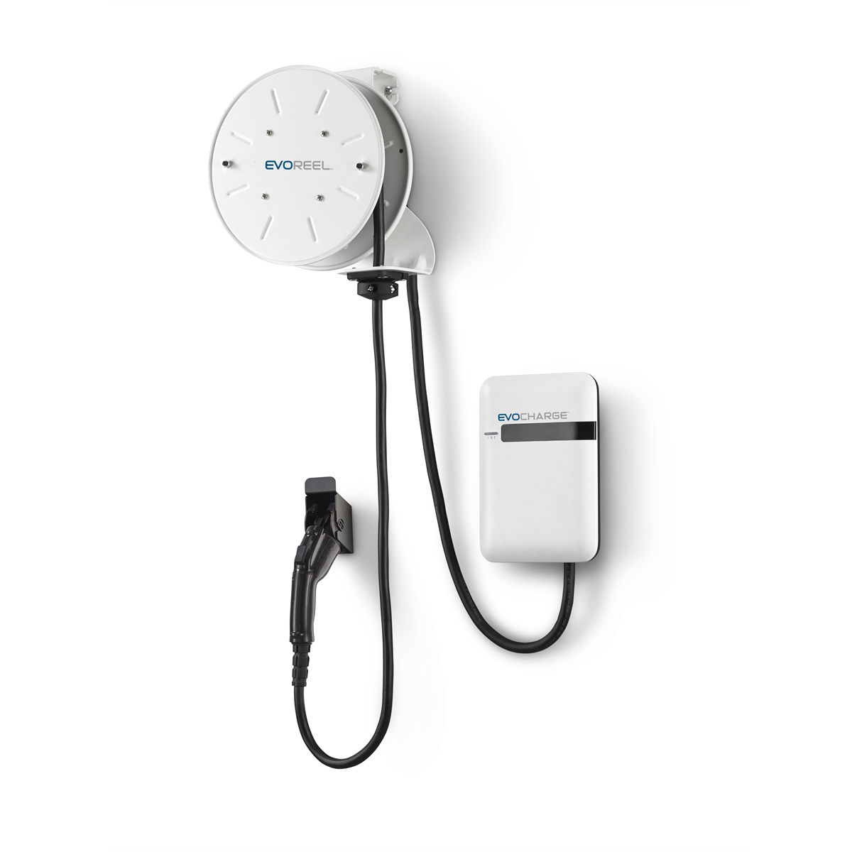 EVoCharge-iEVSE-wiFi-enabled-wall-mount-with-22ft-EVOREEL-_-3ft-interconnect-cable-EVOEVC4AB0C2B1A1.png EVoCharge iEVSE Wall Mount EV Charging Station EVOEVC4AB0C2B1A1 – WiFi Enabled Level 2 Charger with 22’ EVOREEL Cable Management System - Image 1