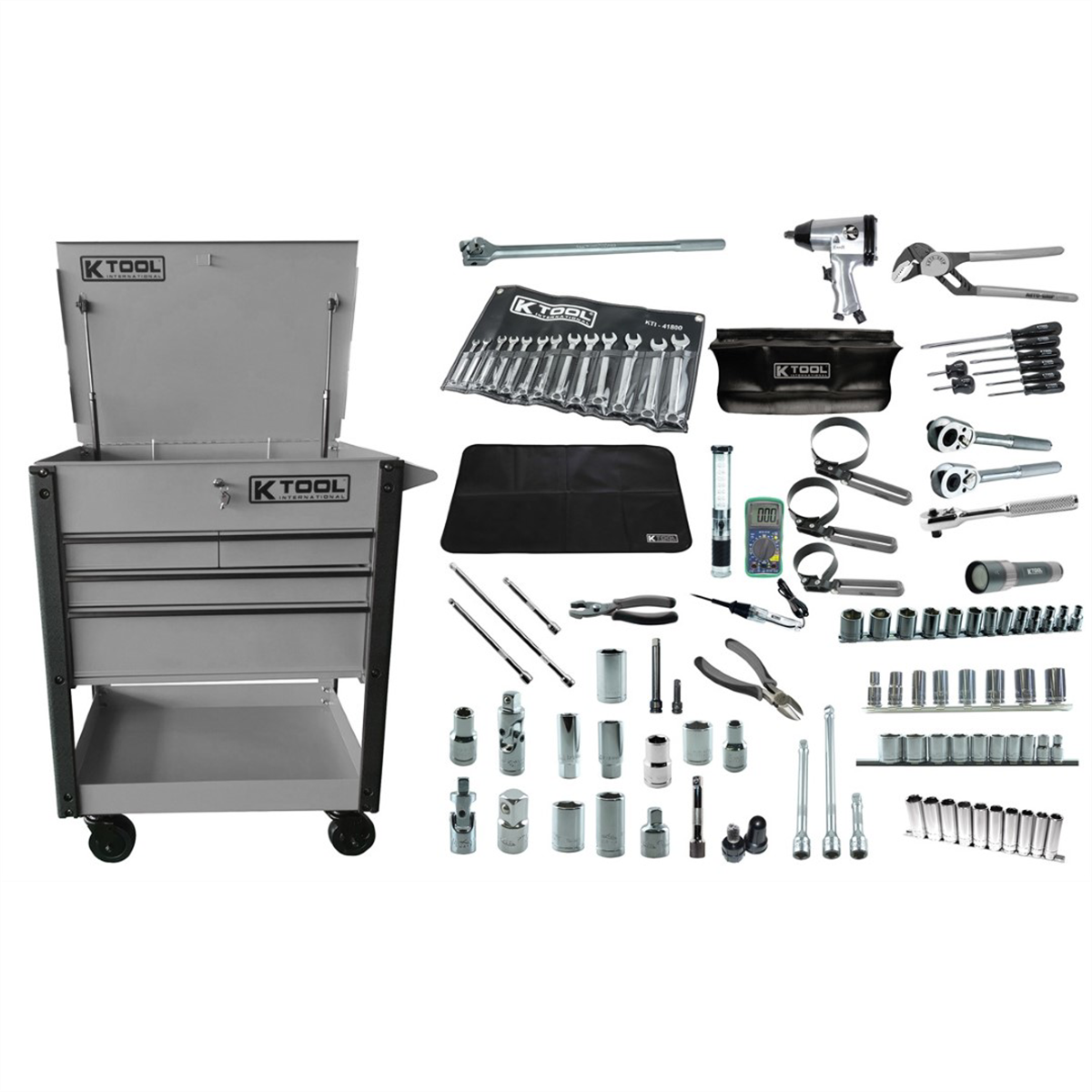 EZ-garage-automotive-bundle-kit-grey-cart-EZGAUTOKIT-GRY.png EZ Garage Automotive Bundle Kit Grey Cart EZGAUTOKIT-GRY - Image 1