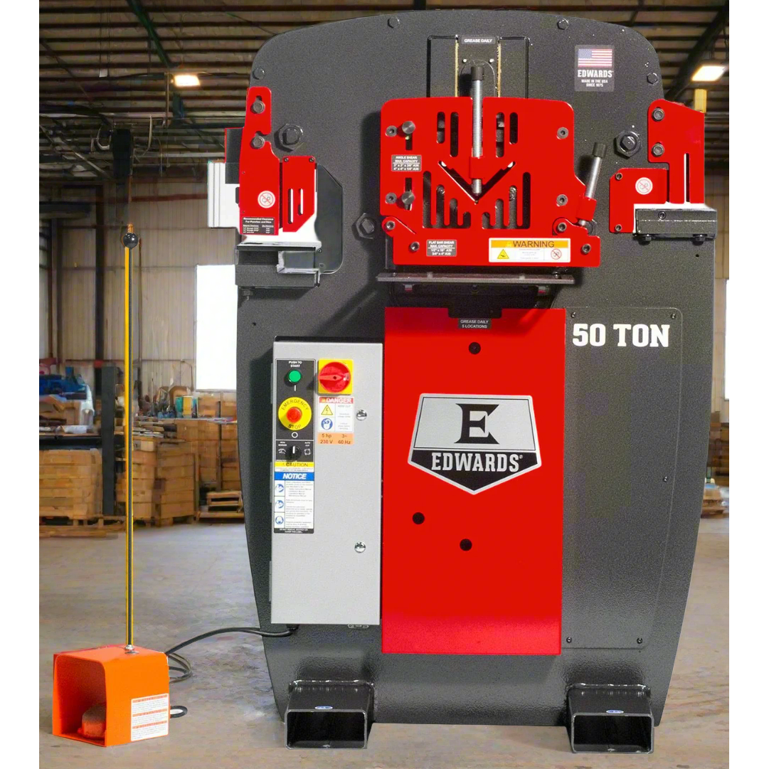 Edwards-50-ton-ironworker-1-phase-230-volt-with-powerLink-ED9-IW50-1P230-A.png Ironworker | 50 Ton | With Powerlink | Edwards ED9-IW50-1P230-A - Image 1