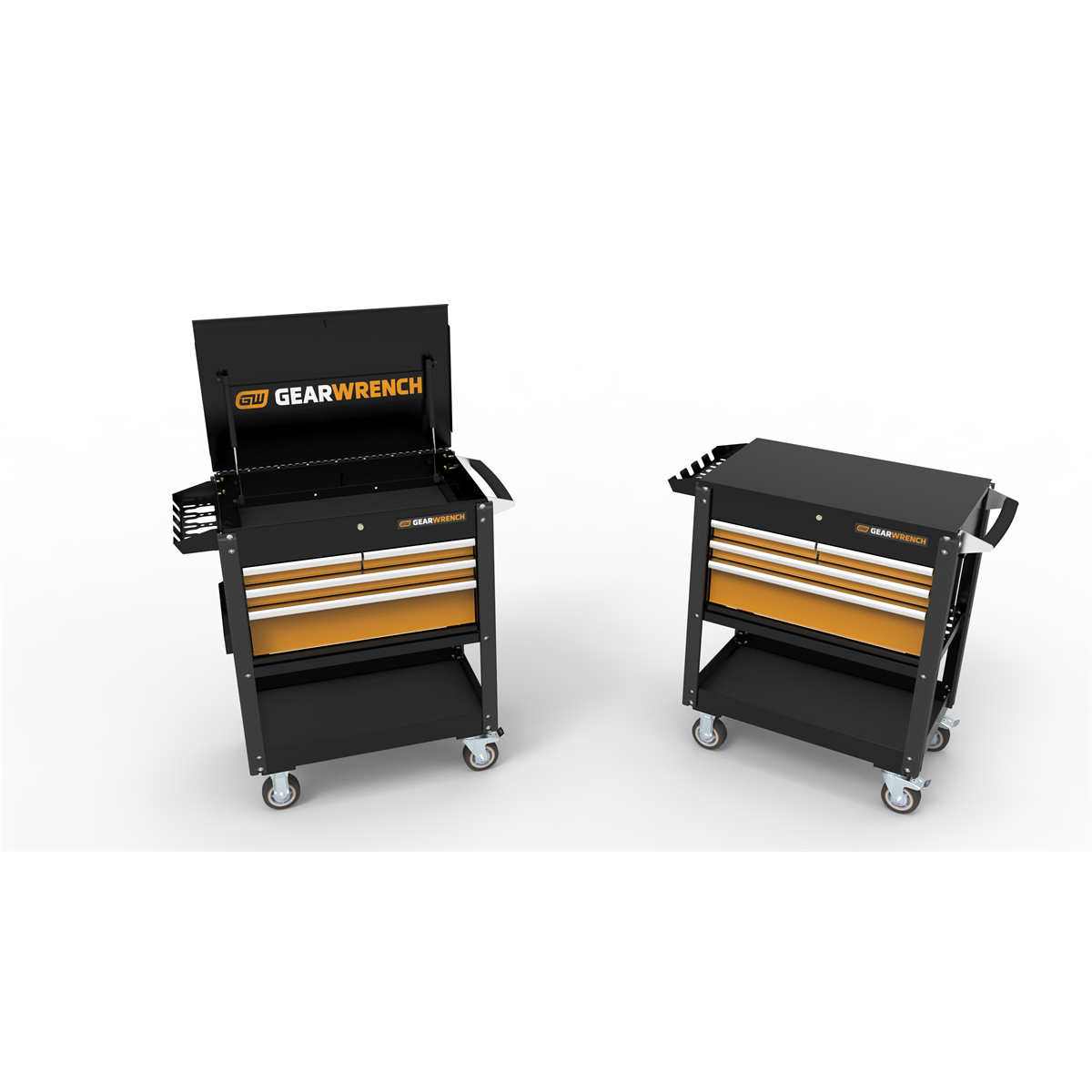 GearWrench-33inch-4-drawer-black-_-orange-utility-cart-KDT83168.png GearWrench 33'' 4 Drawer Black & Orange Utility Cart KDT83168 - Image 1
