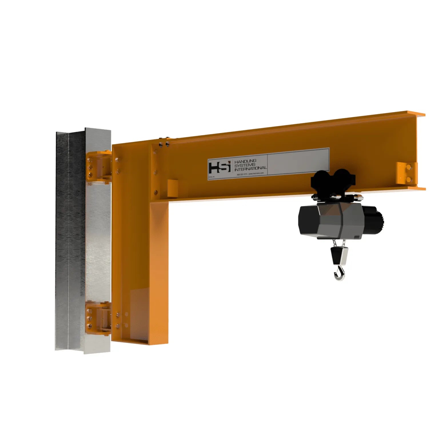 HSI-crane-cantilever-style-jib-crane-3000lb-cap-8ft-30ft-span-313-3000.jpg Jib Crane | 3000 Lbs | Cantilever Style | HSI Crane 313-3000 - Image 1