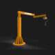 Jib Crane | 250 Lbs | Freestanding | Articulating | HSI Crane 350FAJ-250 - Image 2