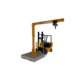 Jib Crane | 1000 Lbs | Portable | Forkpocket | HSI Crane 350PJ-1000 - Image 2
