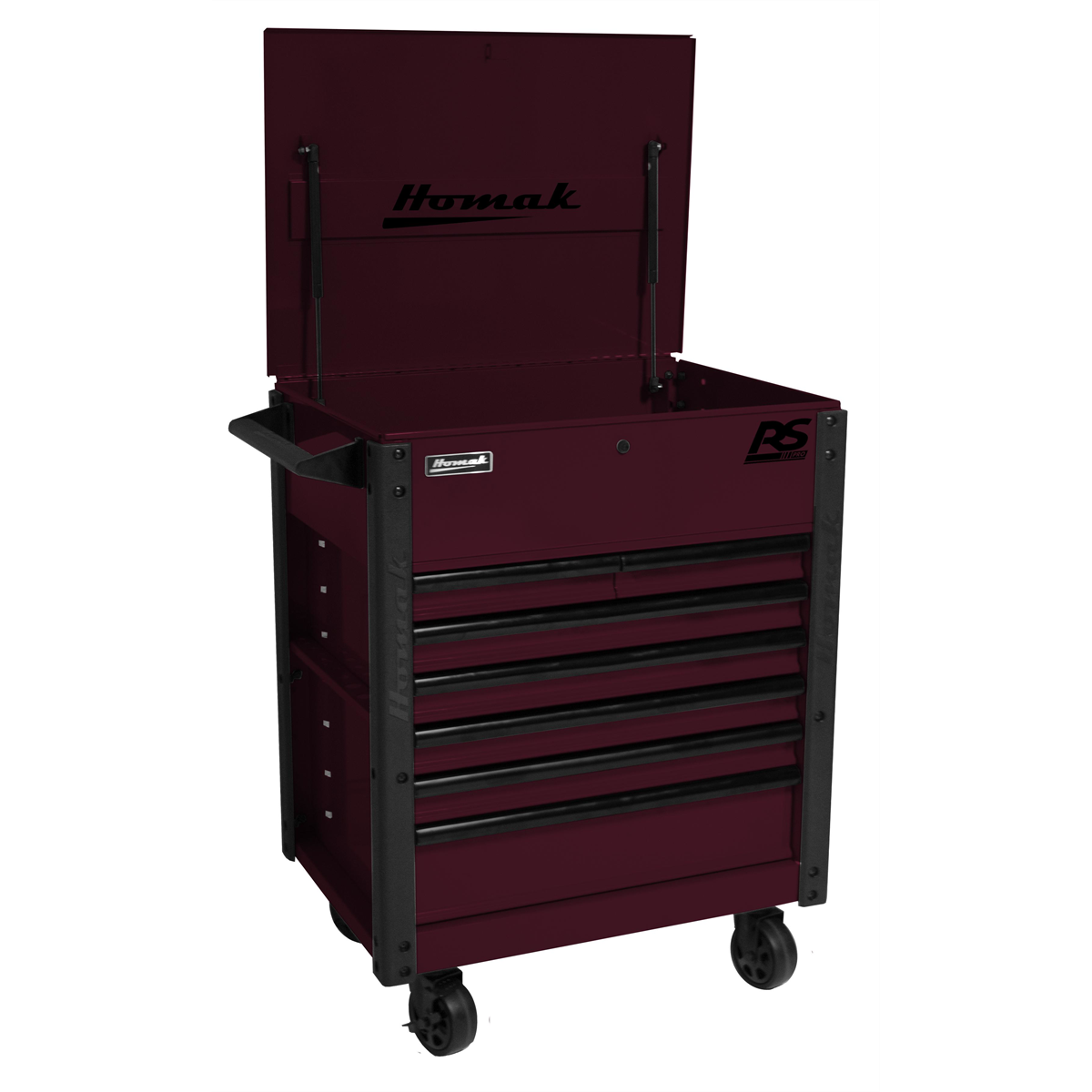 Homak-Manufacturing-35-in-Pro-Series-7-Drawer-Service-Cart-Black-Cherry-HOMBC06035247.png Homak Manufacturing 35" Pro Series 7-Drawer Service Cart, Black Cherry HOMBC06035247 - Image 1