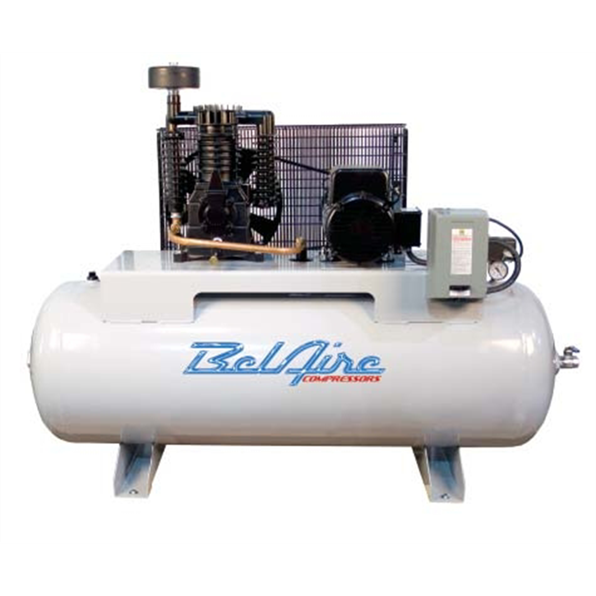 IMC-belaire-compressor-5HP-80gallon-horizontal-2STG-1PH-3PH-starter-REQ-IMC338H.png IMC (Belaire) Compressor 5HP 80 Gallon Horizontal 2STG 1PH-3PH Starter REQ. IMC338H - Image 1