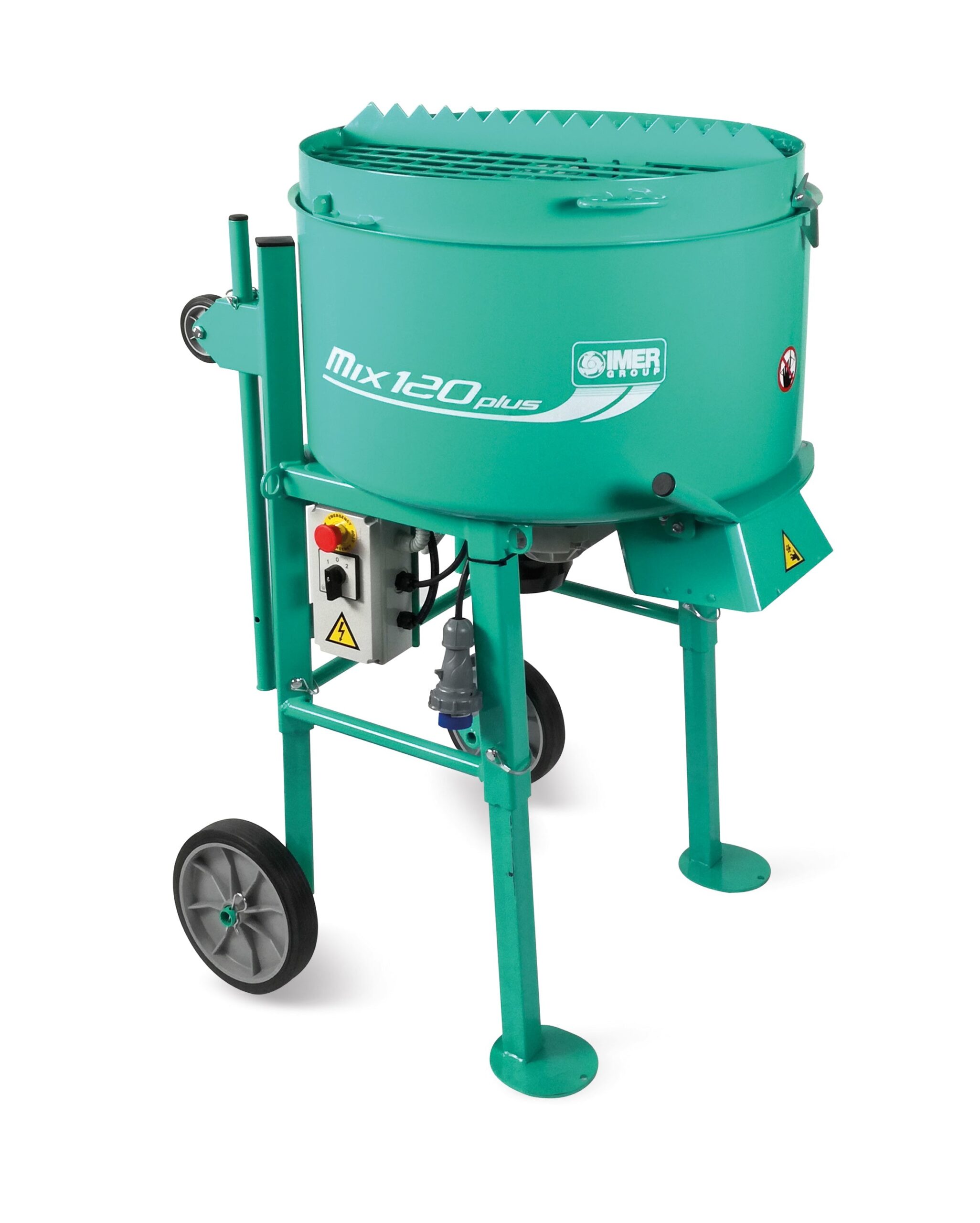 IMER-Mix-120-plus-2HP-110V-portable-4CF-vertical-shaft-mixer.jpg Vertical Shaft Mixer | 2 HP | IMER Mix All 120 Plus - Image 1