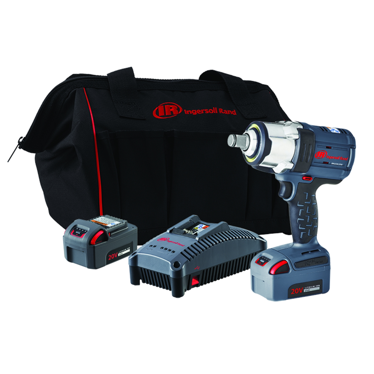 Ingersoll-Rand-20V-high-torqu-3-4in-cordless-impact-wrench-kit-1500ft-lbs-nut-busting-torque-2-batteries-and-charger-IRTW7172-K22-00.png Ingersoll Rand 20V High-torque 3/4" Cordless Impact Wrench Kit, 1500 ft-lbs Nut-busting Torque, 2 Batteries and Charger IRTW7172-K22 - Image 1