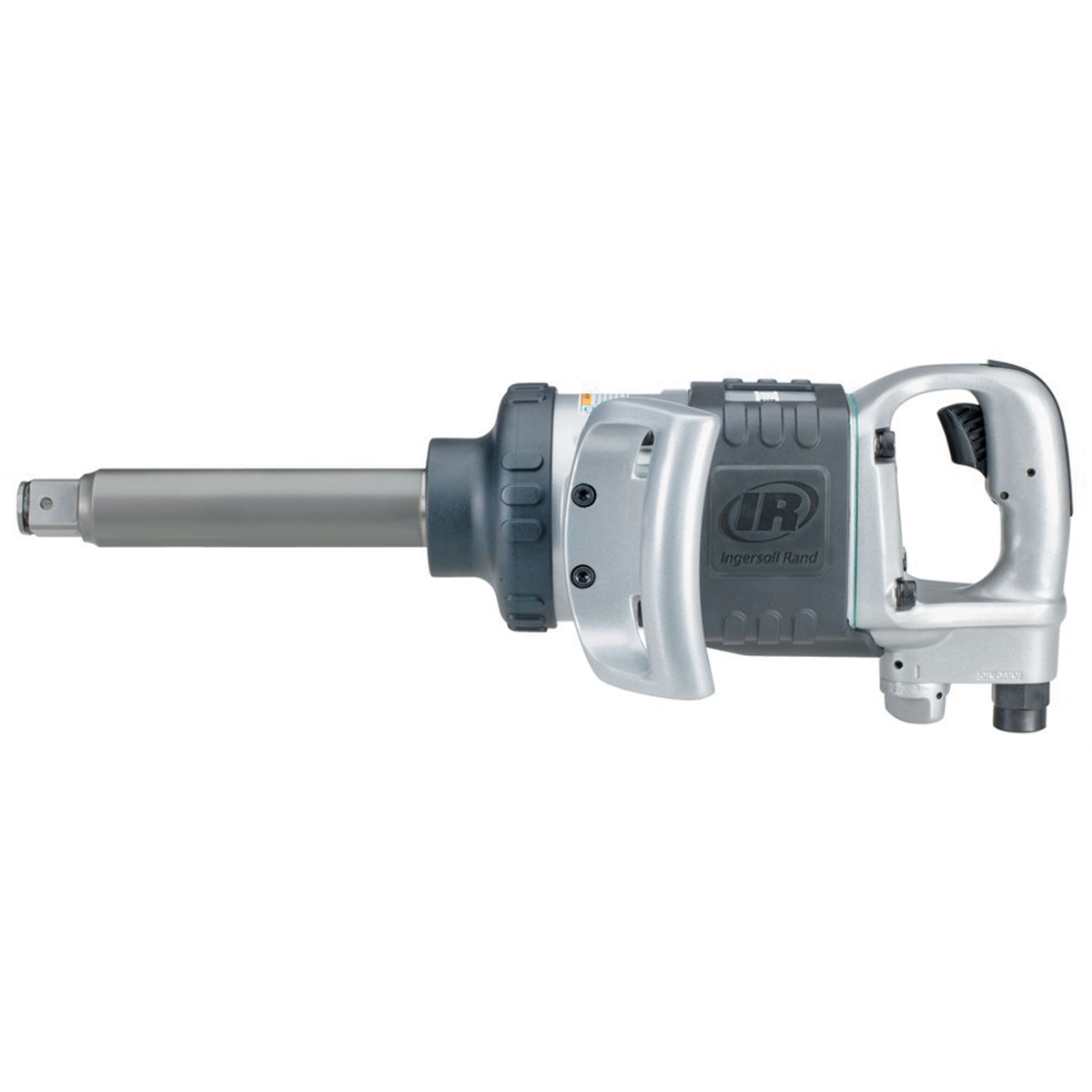 Ingersoll-rand-1in-air-impact-wrench-6in-extended-anvil-heavy-duty-1770ft-lb-torque-friction-ring-thru-hole-retainer-D-handle-inside-trigger-IRT285B-6-00.png Ingersoll Rand 1'' Air Impact Wrench, 6'' Extended Anvil, Heavy Duty, 1770 ft-lb Torque, Friction Ring-Thru-hole Retainer, D-handle Inside Trigger IRT285B-6 - Image 1