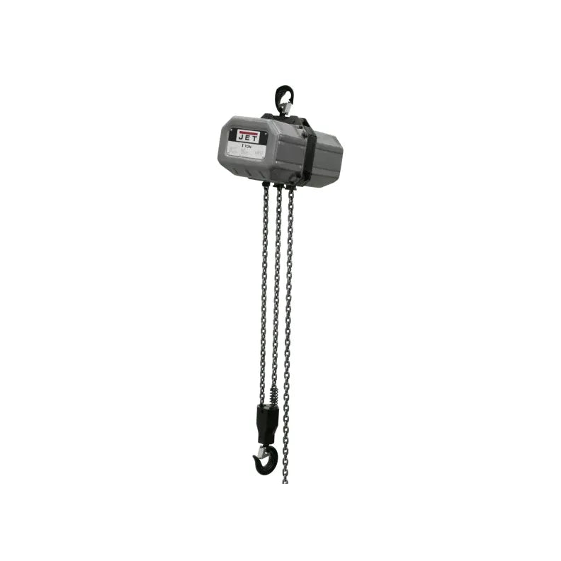 JET-1-1SS-3C-10-1-2-ton-3ph-10-lift-230-460V-prewired-460V-JT9-131000.jpg Chain Hoist | 1 Ton | Electric | 10' Lift | 3PH | JET JT9-131000 - Image 1
