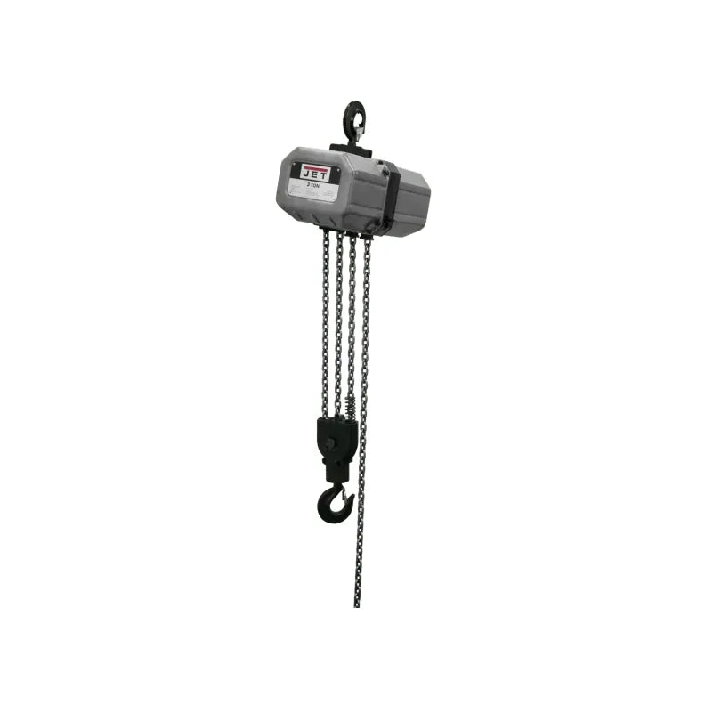 JET-3SS-3C-203-ton-electric-chain-hoist-3-phase-20-lift-JT9-332000.jpg Chain Hoist | 3 Ton | Electric | 20' Lift | 3PH | JET JT9-332000 - Image 1