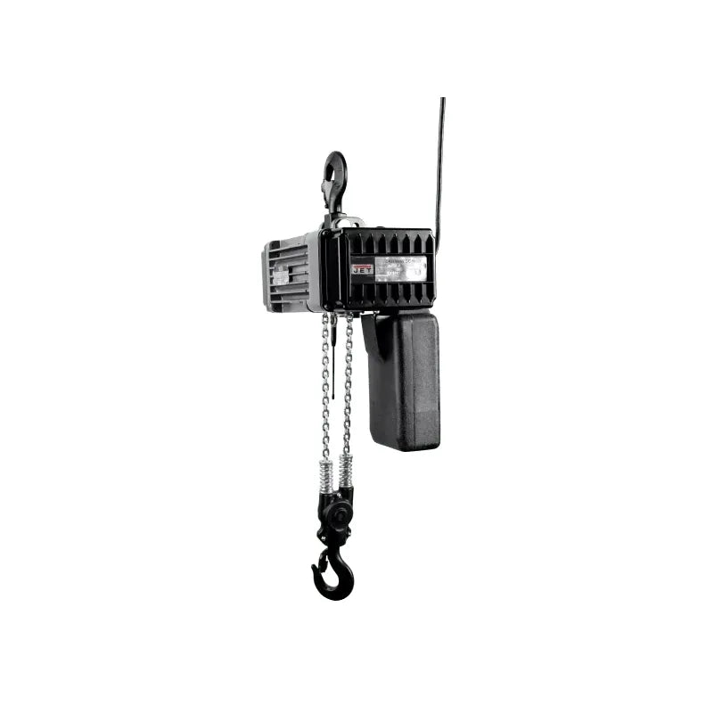 JET-BLVS018-010-1-8-ton-electric-chain-hoist-10-lift-1PH-JT9-104000.jpg Chain Hoist | 1/8 Ton | Electric | 10' Lift | 1PH | JET JT9-104000 - Image 1