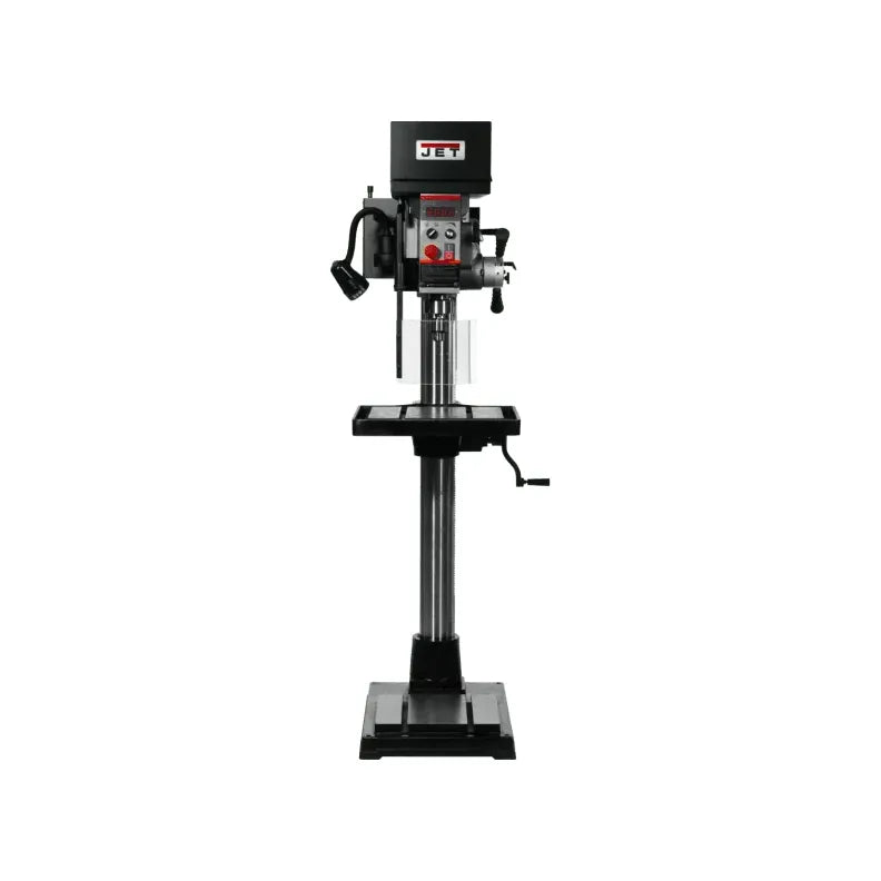 JET-JDPE-20EVSC-PDF-20-Clutch-EVS-Drill-press-with-powe-downfeed-1-1-2HP-115V-single-phase-JT9-354251.jpg Drill Press | 20'' | Clutch | EVS | 1PH | 115V | JET JT9-354251 - Image 1
