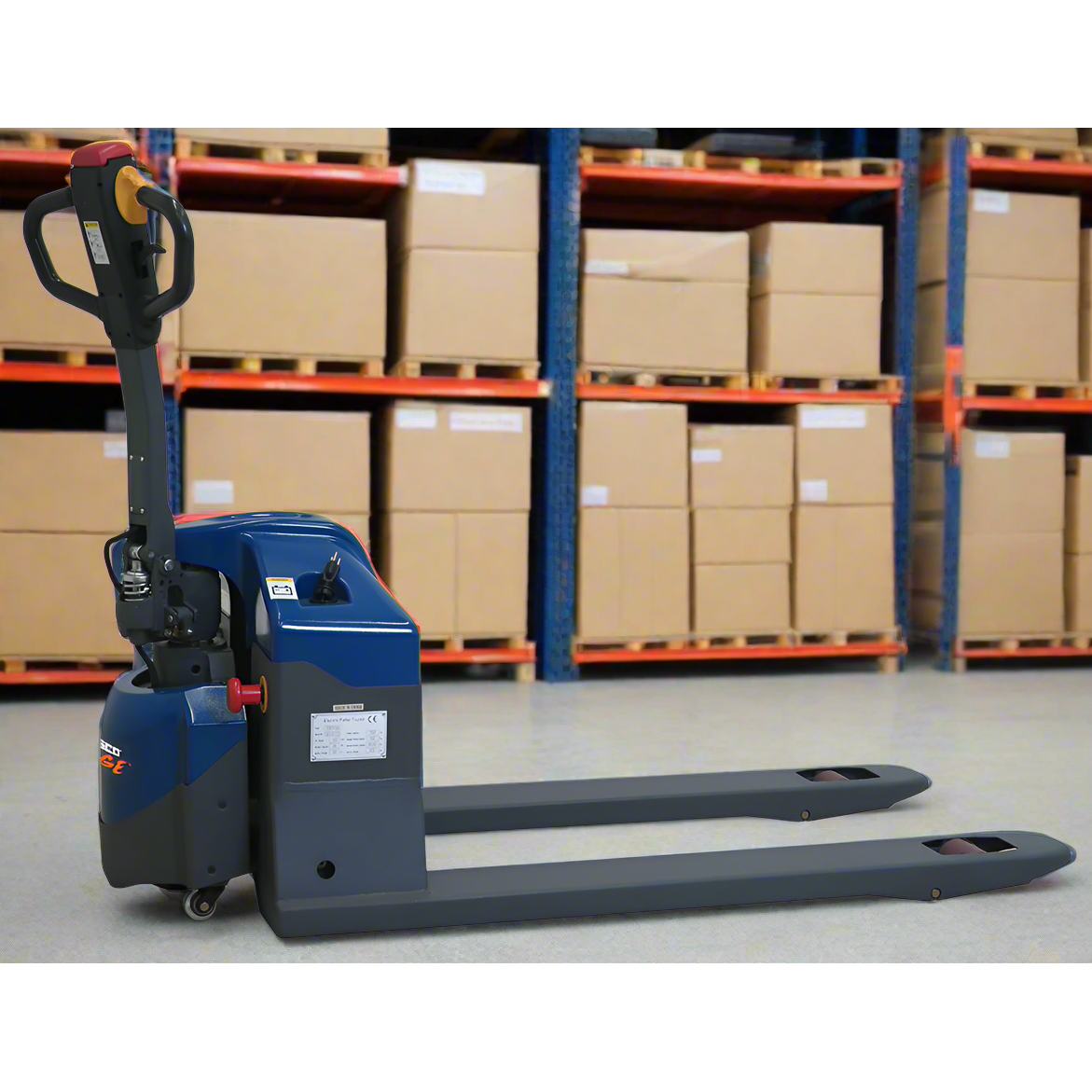 Pallet Truck | Semi-Electric | 27" x 48" | 3,300 lb Capacity | Wesco Industrial Products 274702 - Image 2