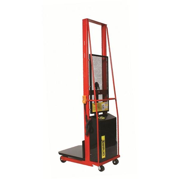 Wesco-industrial-products-PESPL-80-2424-24x24inches-platform-fixed-base-powered-stacker-261024.jpg Powered Stacker | 24" x 24" Platform | 1000 lb Capacity | Fixed Base | Wesco Industrial Products 261024 - Image 1