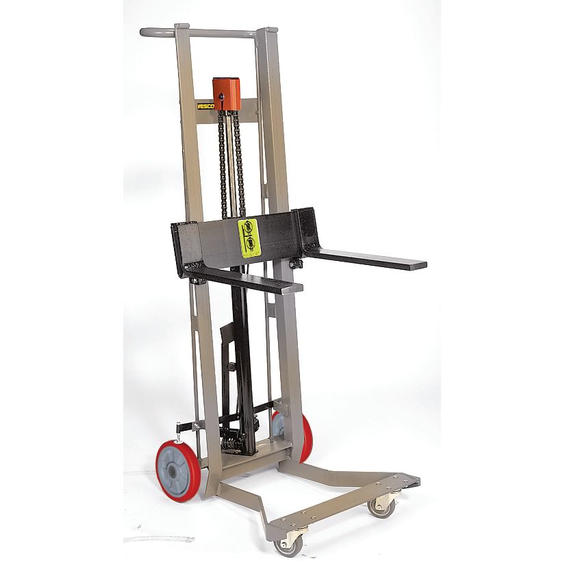 Wesco-industrial-products-SSDPL-54-F-four-wheeled-hydraulic-pedalift-jack-260197.jpg Pedalift Jack| Four Wheeled | Hydraulic | 750 lb Capacity | Wesco Industrial Products 260197 - Image 1
