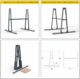 Abaco QLI Folding Truck A-Frame 060 – Foldable Stone Slab Storage & Handling Frame - Image 5