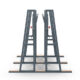 Abaco Triple Side Folding Truck A-Frame ATSFTA056 – 22,000 lb Capacity Slab Storage Frame - Image 4