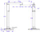 All Lift Cranes MC-FAR Series Portable Articulating JIB Crane 1000 Lbs Capacity 12' HUB
